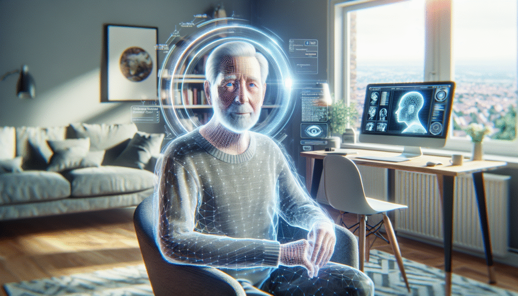 Holographischer KI-Avatar, digitale Unsterblichkeit.
