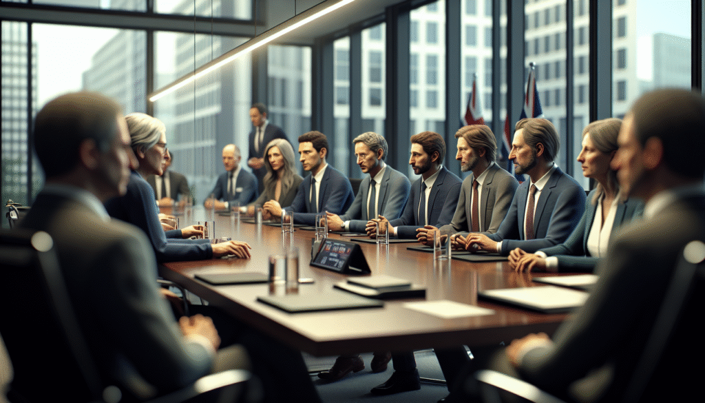 Sam Altman in Besprechung mit britischen Beamten