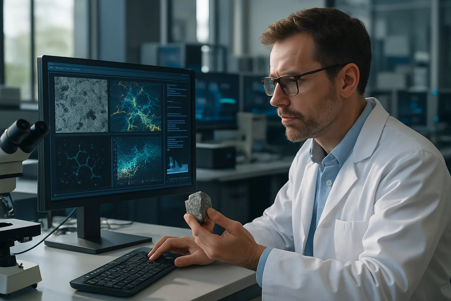 KI-gestützte Materialanalyse im modernen Labor