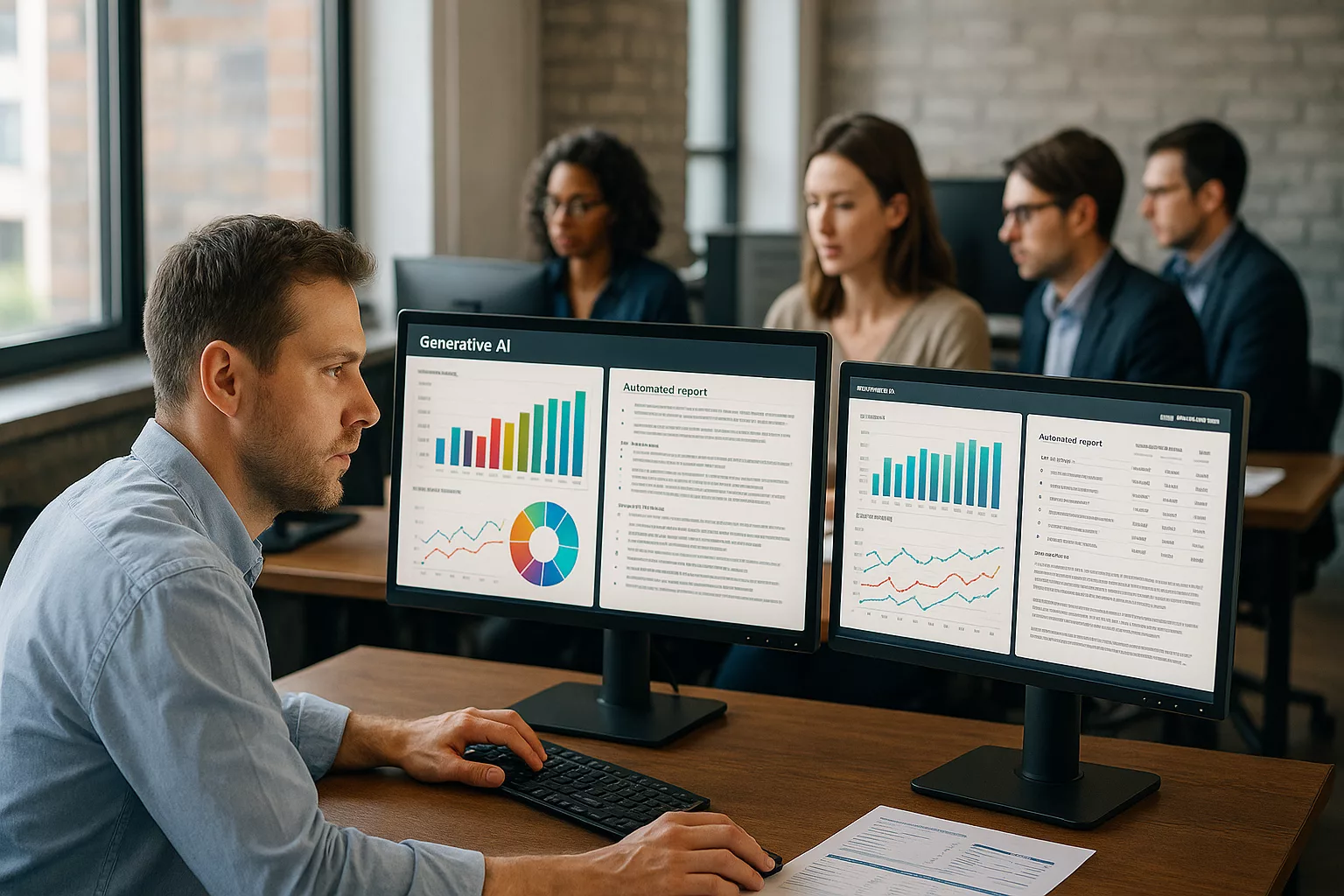 Generative KI im modernen Controlling-Büro